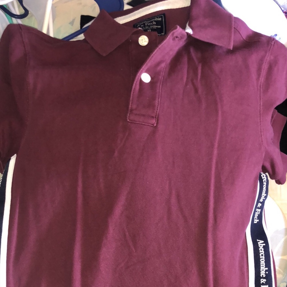 Abercrombie&Fitch Burgundy Polo Shirt